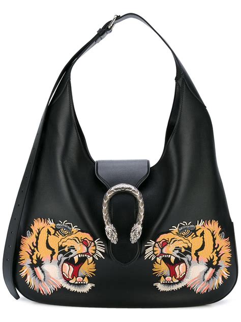 gucci linea tiger bag|gucci bag with tiger head.